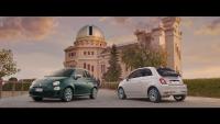 Sting und Shaggy begrüßen Fiat 500 Star und Fiat 500 Rockstar aus dem Weltall