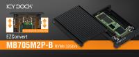 ICY DOCK EZConvert MB705M2P-B M.2 PCIe NVMe SSD zu 2,5" U.2 PCIe SSD Konverter Adapter