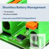 New ams current-sensing solution for battery management systems needs no shunt resistor