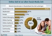 Internetnutzer verbringen die meiste Zeit in Sozialen Netzwerken