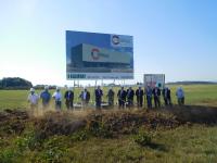 Spatenstich der Hermle AG im Industrie- und Gewerbegebiet Inkom-Südwest in Zimmern o.R.