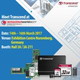 Transcend präsentiert seine industrielle Produktvielfalt auf der embedded world 2017