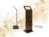 TabLines TBS Design Tablet Bodenständer veredelt nach Kundenwunsch