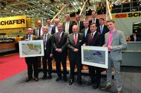 42 Meter hohes doppelstöckiges Palettenhochregallager