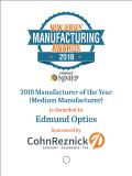 Edmund Optics® Named 2018 Manufacturer of the Year by NJMEP