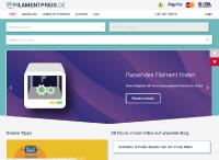 Filamentpreis.de ist der Shop für 3D-Druckerzubehör mit mächtigem Filter und Wunschpaketen