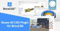 Neues BricsCAD Plugin powered by CADENAS: 3D CAD & BIM Modelle kostenlos in Konstruktionen & Planungen einfügen
