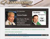 QM-Leiter Florian Frankl interviewt Thomas Fengler zum Transfer des Crew-Resource-Managements in Unternehmen