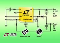 60V-Aufwärtsregler mit No-RSENSE™-Architektur