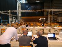 Fighting COVID-19 Through Satellite-based Telemedicine Networks