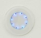 The GEZE LED sensor button provides touch-sensitive operational convenience