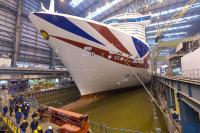 Ausdocken der IONA für P&O Cruises
