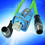 M8/M12 auf Y-ConRJ45 Wandlerkabel für zuverlässige Einbindung von Sensorikanwendungen in Industrial-Ethernet