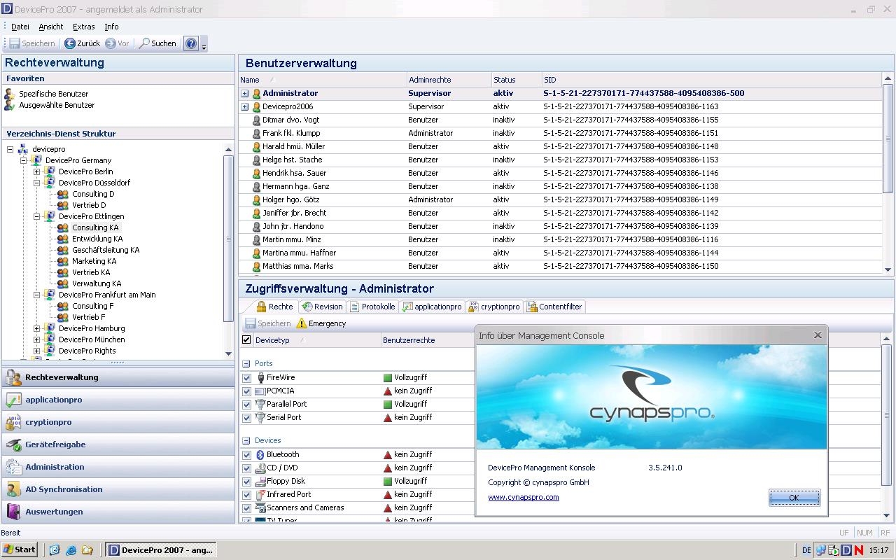 Devicepro 2007 - Neue Features zur Systems, EgoSecure GmbH, Story ...