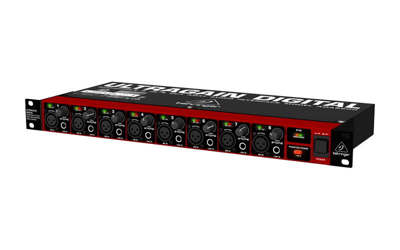 BEHRINGER ULTRAGAIN ADA8200 ADAT Audio Interface Now in Stores 
