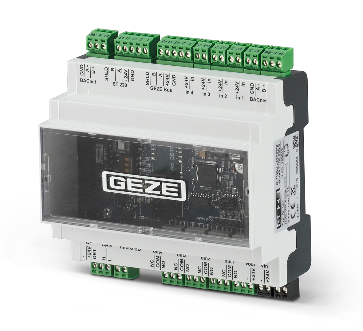 The interface module IO 420 the networker for building