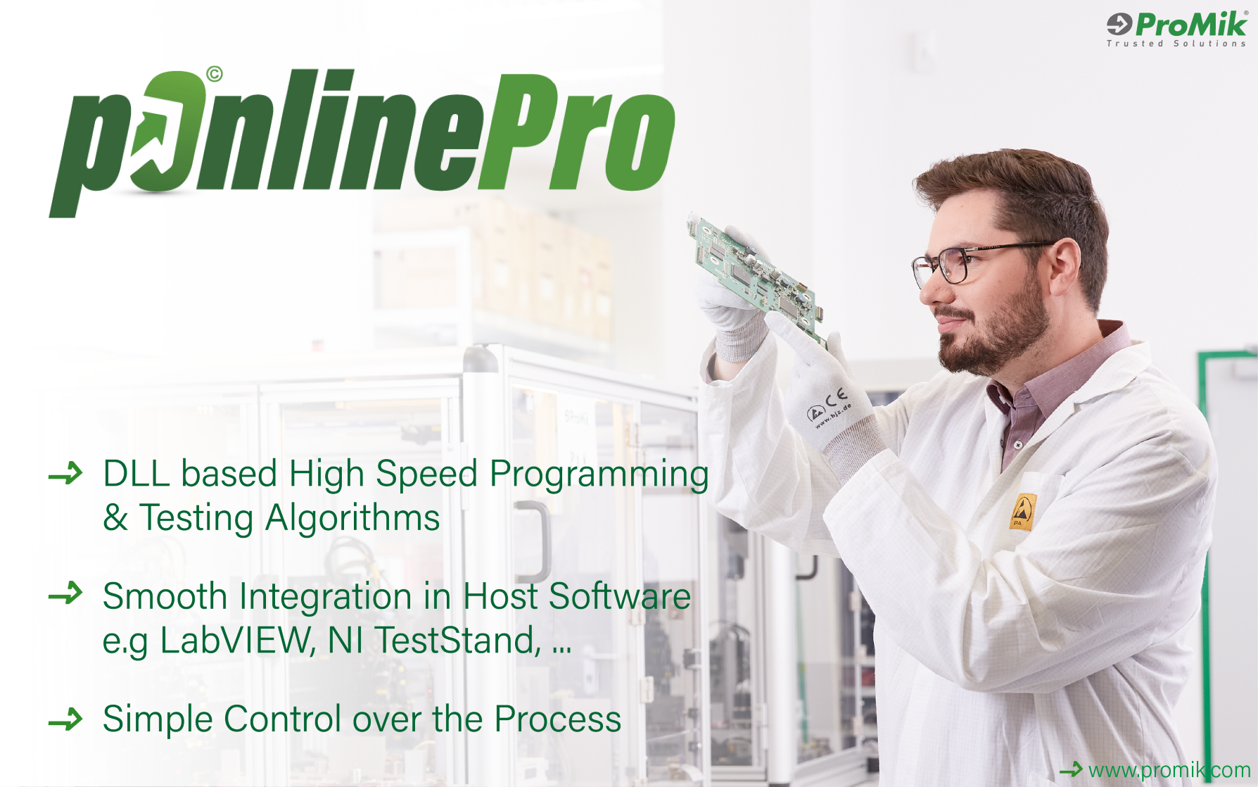 Dynamic and Comprehensive Process Control in Electronics Production