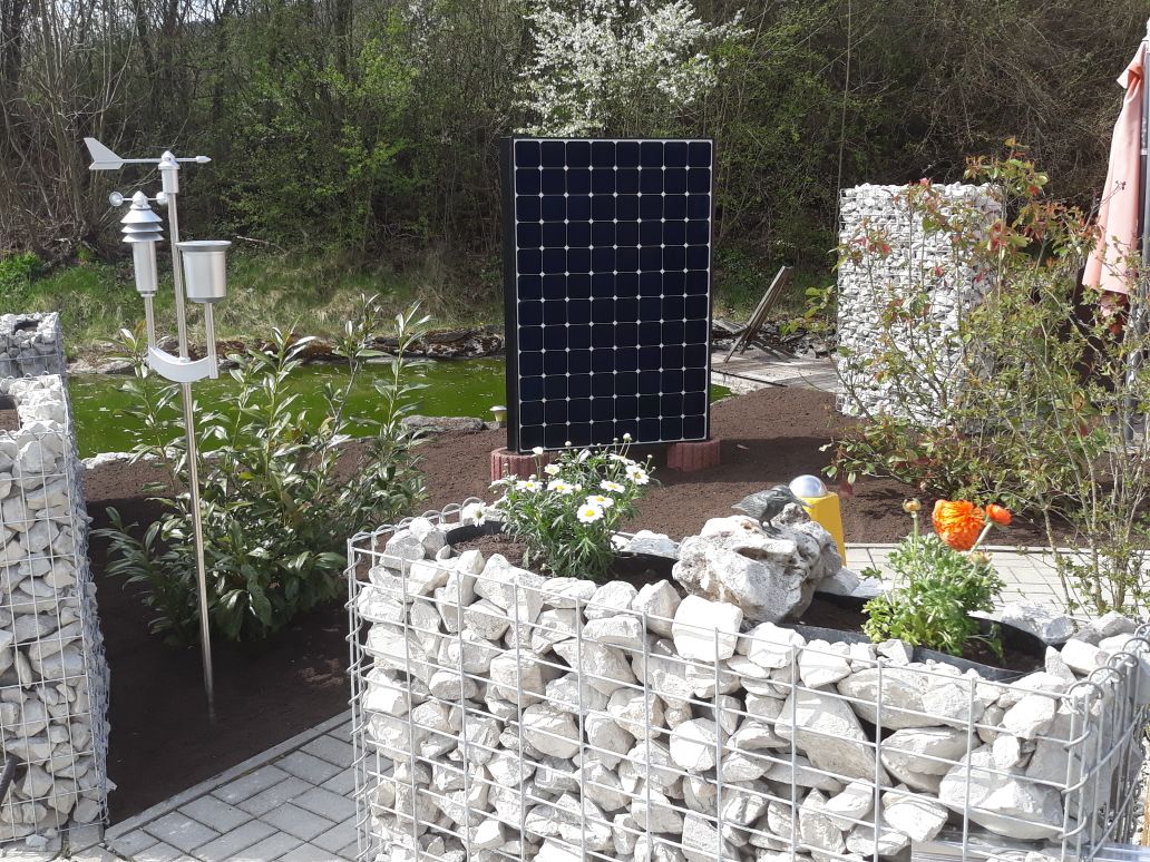 solar säule garten