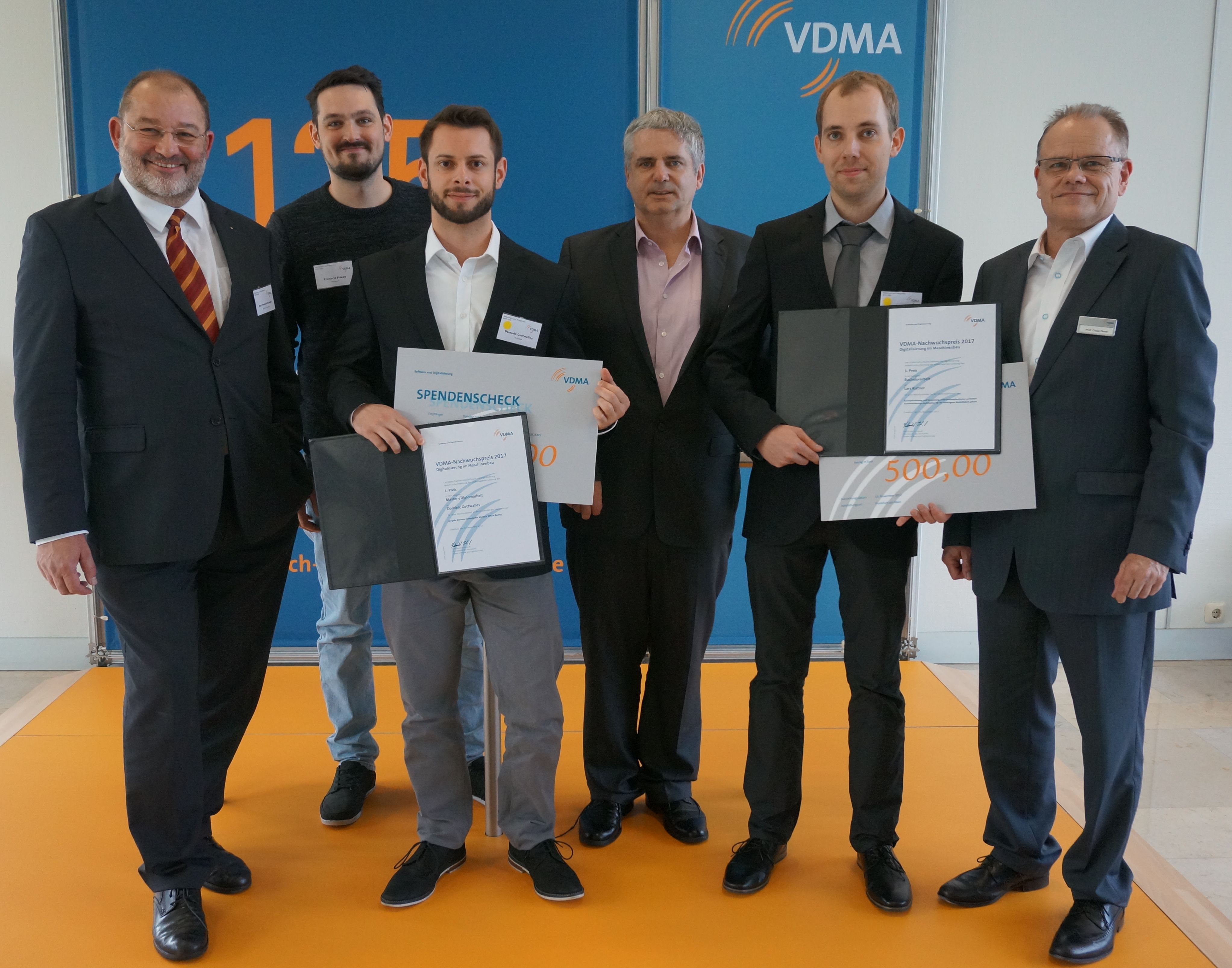 VDMA Nachwuchspreise zur Digitalisierung im Maschinenbau gehen nach Kassel und Saarbrücken VDMA Nachwuchspreise zur Digitalisierung im Maschinenbau gehen nach Kassel und Saarbrücken