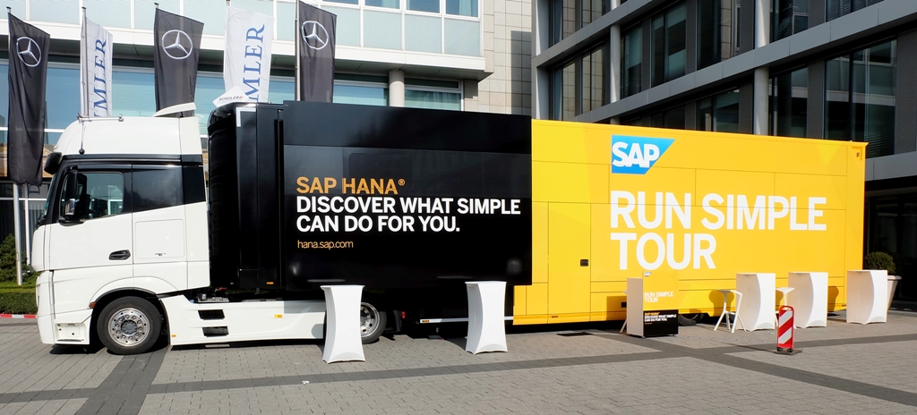 SAP RUN SIMPLE TOUR Travelling in a Schuler Promotion Trailer, Schuler ...