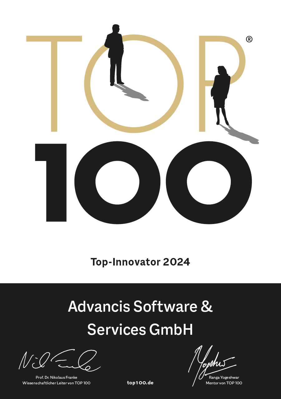 Advancis ist TOPInnovator 2024, Advancis Software & Services GmbH