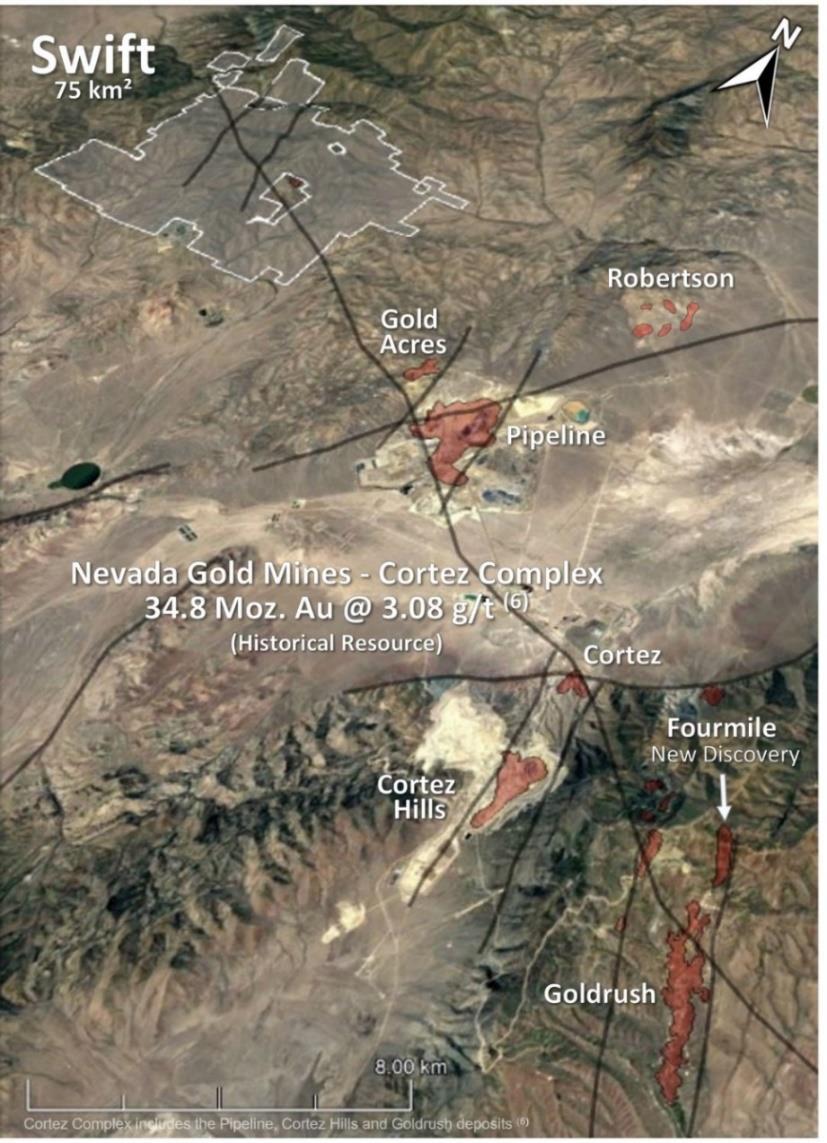 Nevada Gold Mines Map Ridgeline Minerals Schließt Mit Nevada Gold Mines Earn-In-Vereinbarung Im  Wert Von 20 Mio. Us-Dollar Für Die Exploration Im Goldprojekt Swift In  Nevada, Swiss Resource Capital Ag, Pressemitteilung - Pressebox