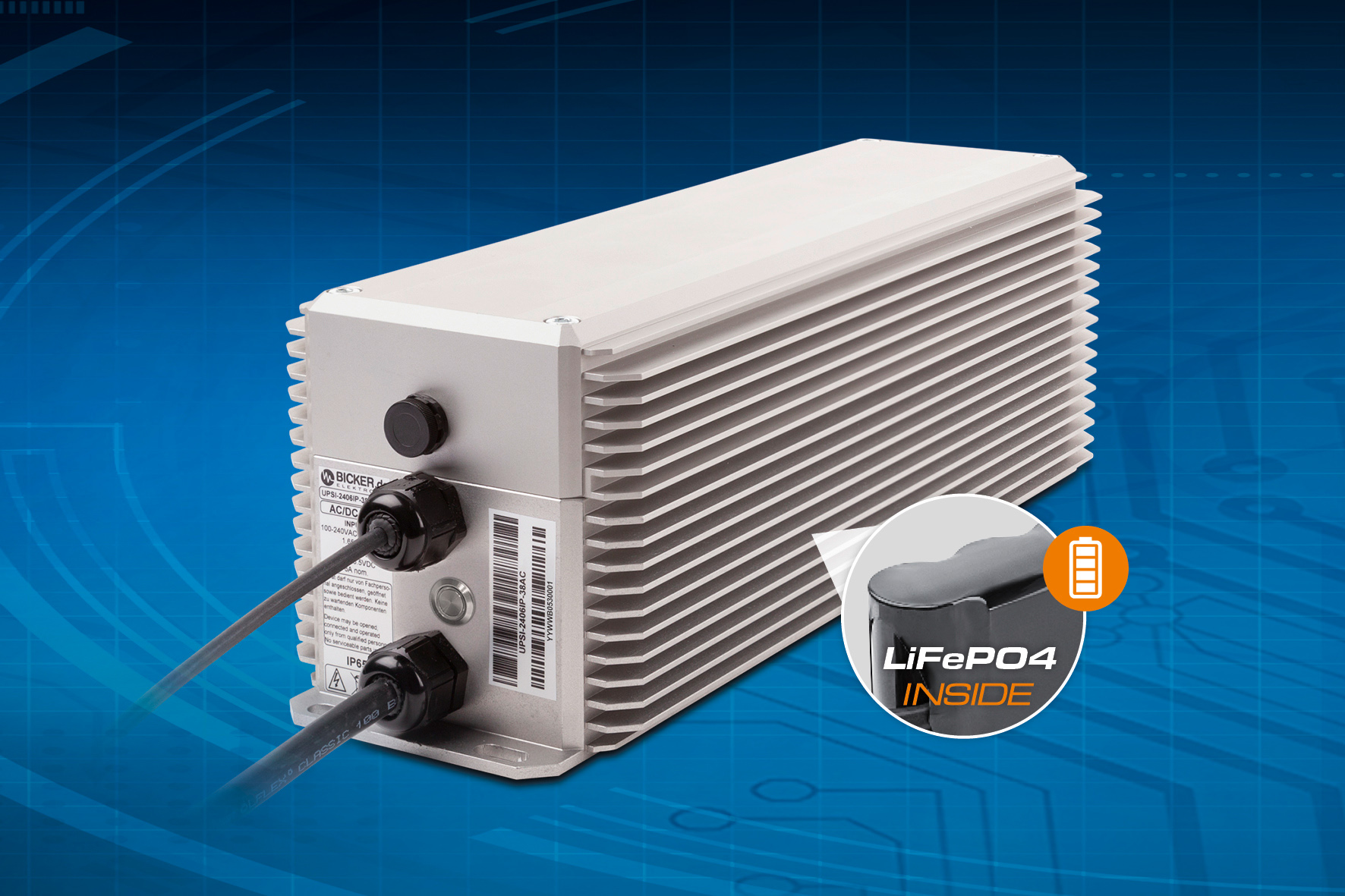 Ultra-rugged AC/DC UPS Optimised For 24V Long-term Bridging, Bicker ...