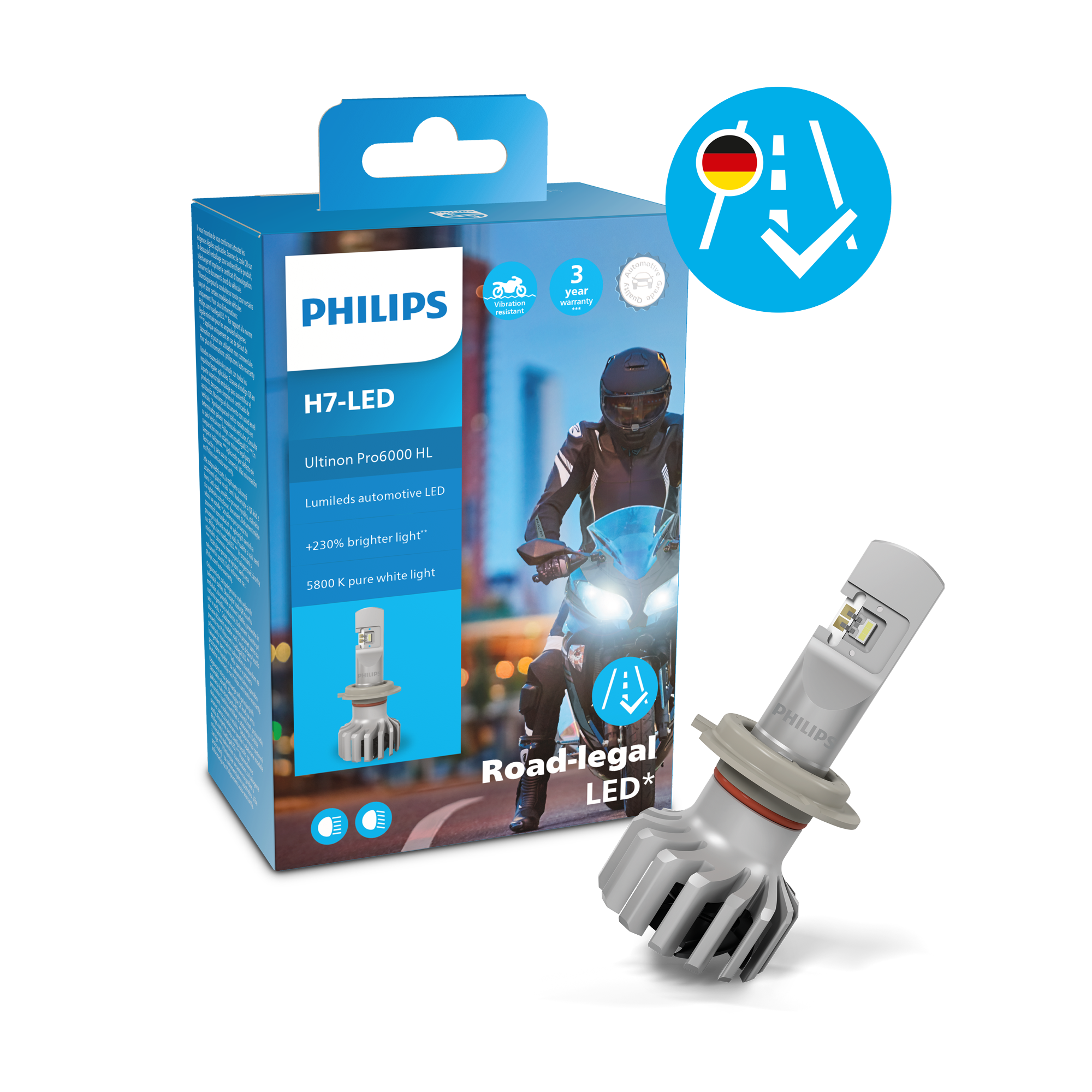 Philips Ultinon Pro6000 LED - Jetzt auch als H7-LED für Motorräder ...