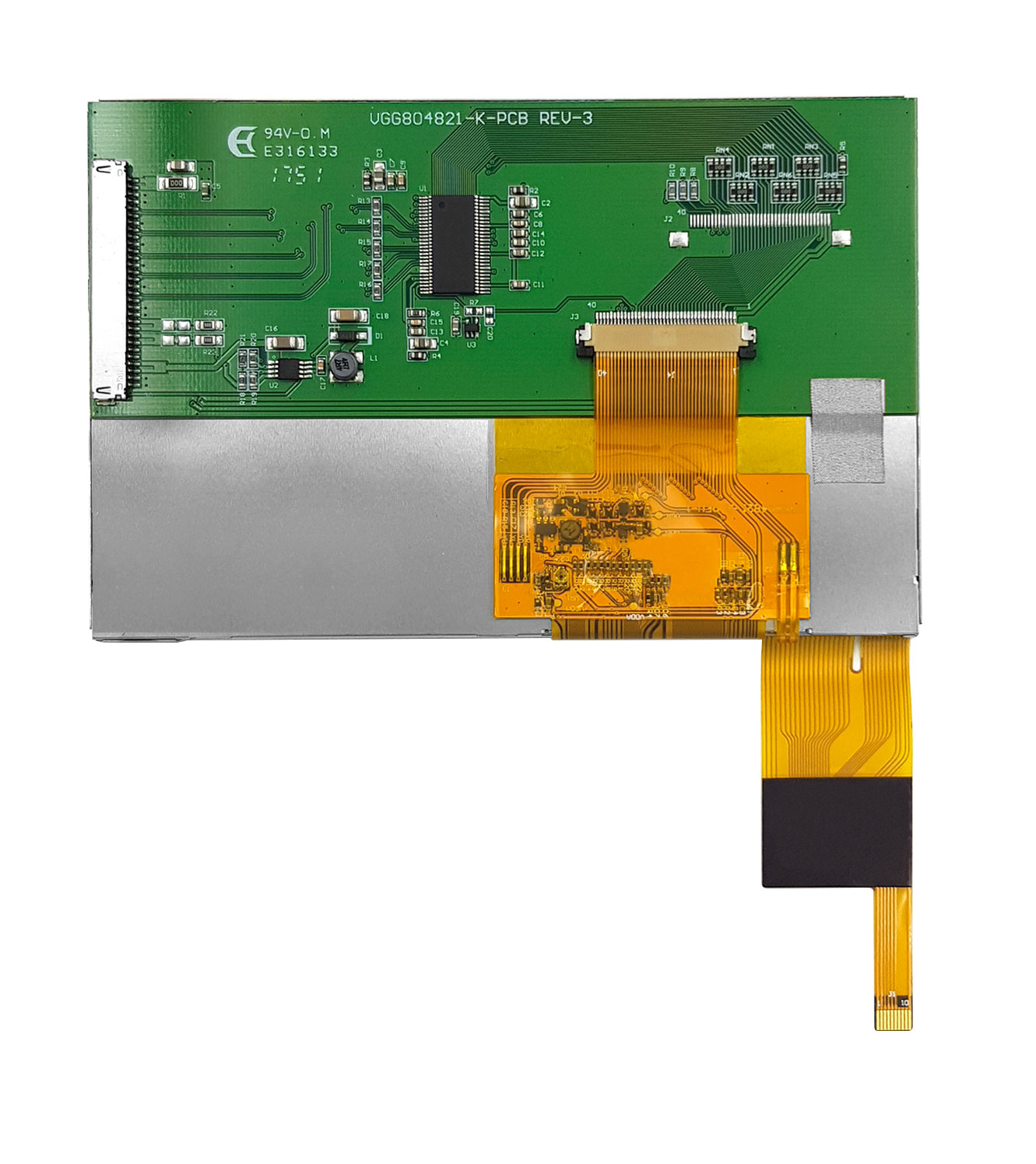 Evervision new Industrial full color 5.0 inch 800x480 TFT LCD display ...