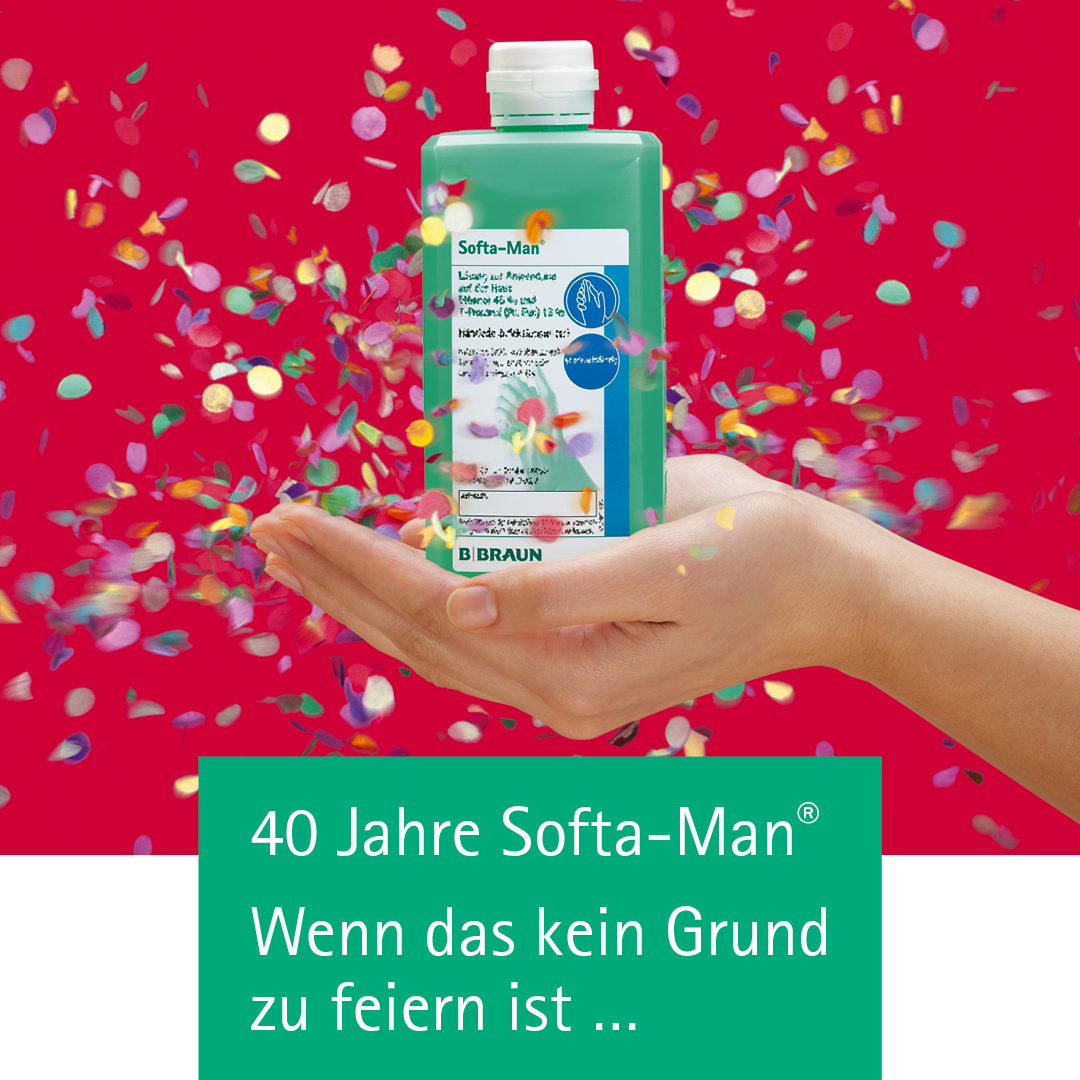 Softa-Man: 40 Jahre Händedesinfektion Von B. Braun, B. Braun-Gruppe ...