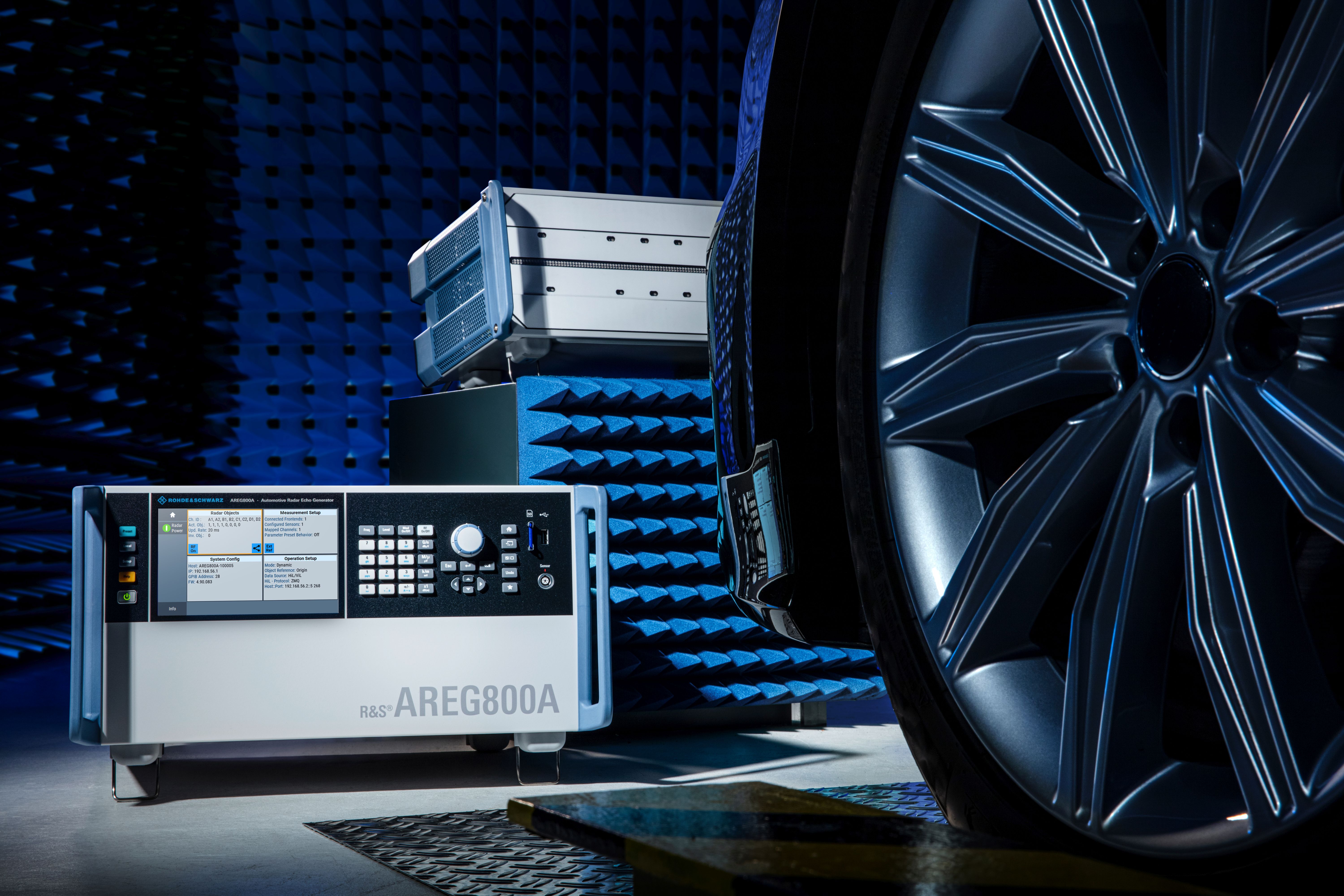 Neues Rohde & Schwarz Testsystem für AutomotiveRadarsensoren simuliert auch quer bewegte