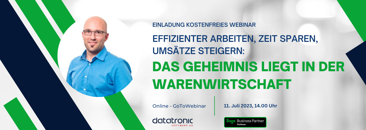 Zeit sparen, Umsätze steigern: Sage 100 Warenwirtschaft! (Online, 11.07 ...