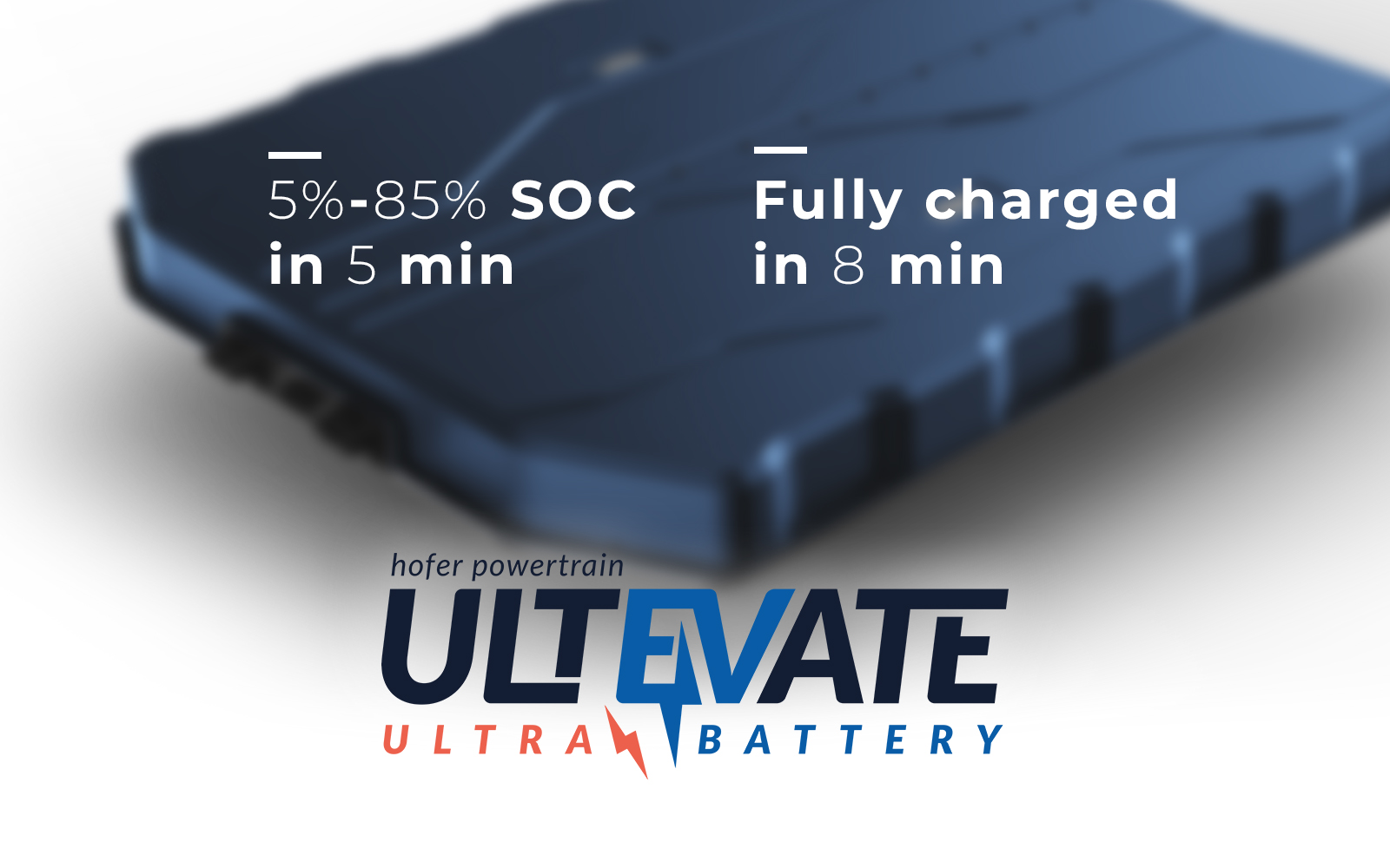 hofer powertrain presents the fastest rechargeable battery technology for the BEV, hofer