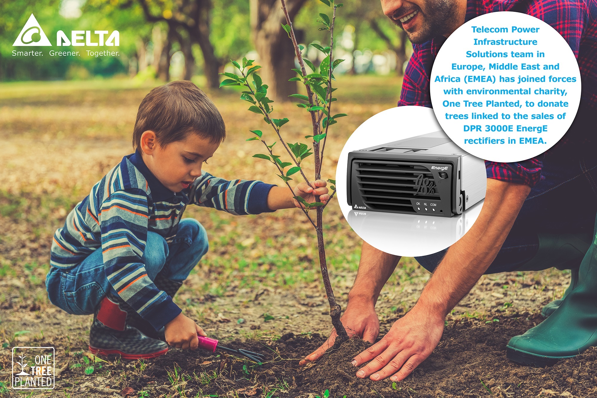 Delta EMEA Partners with One Tree Planted Charity to Donate Trees in