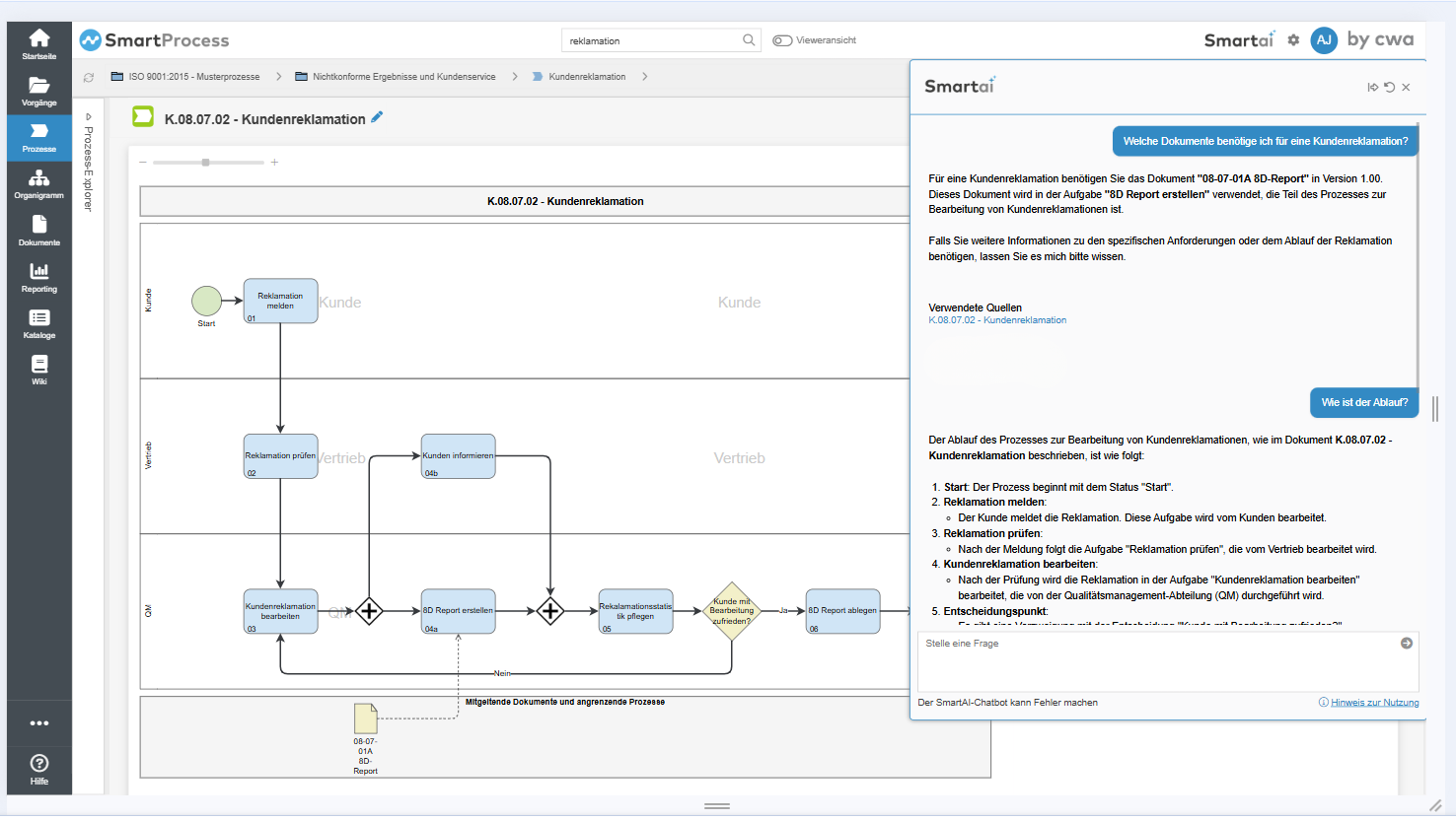 Cwa Smartprocess SmartProcess jetzt mit KI-Support, Wissensfragen und internationaler ...