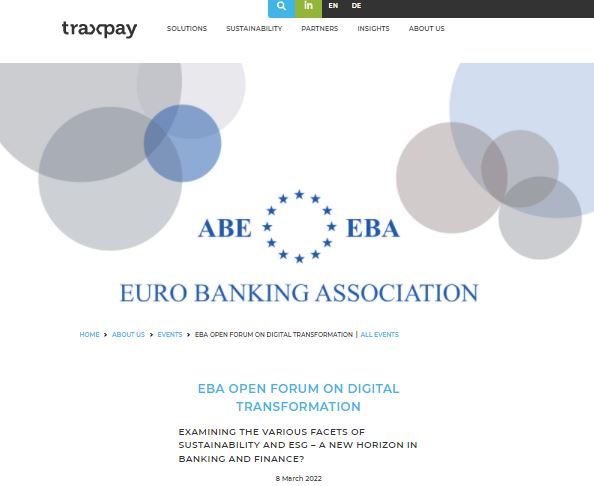 Sustainable EBA  European Banking Authority
