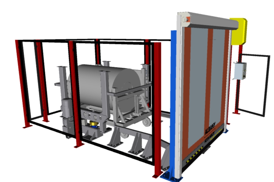 Storage for Cassett Trollies ensures savings in Floor Space and internal Transport, SYSTRAPLAN