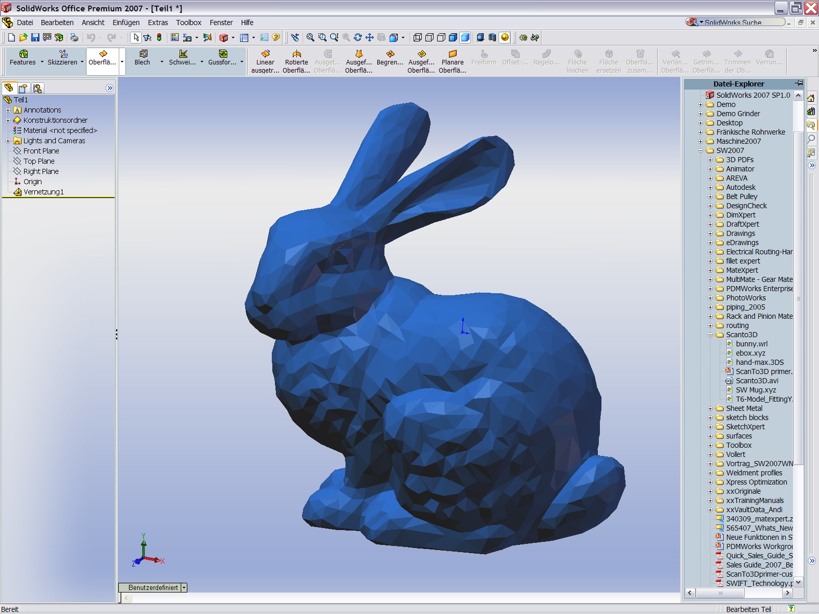 Solidworks Scanto3D | ScanTo3D trong SolidWorks – FUSUW