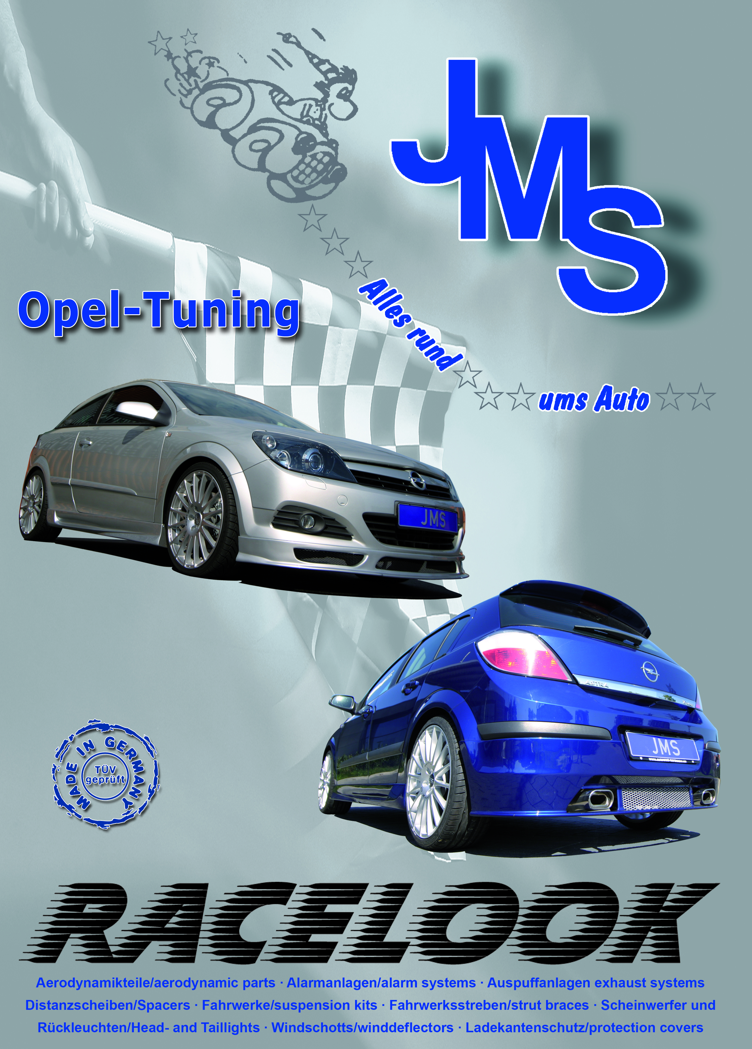 JMS Racelook Opel/Vauxhall tuningcatalog, JMS Fahrzeugteile GmbH