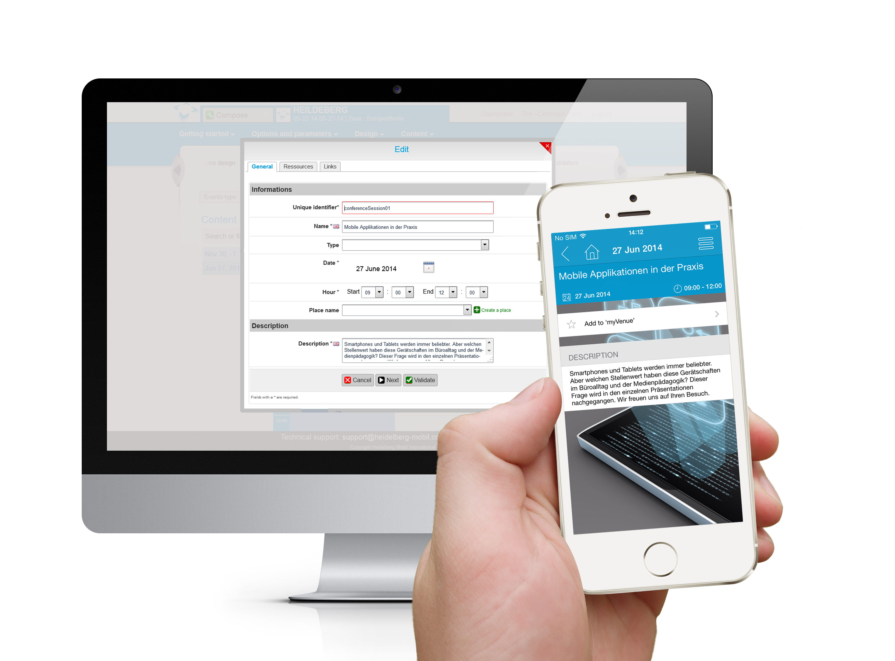 EventApps als neuer Standard, Heidelberg Mobil International GmbH