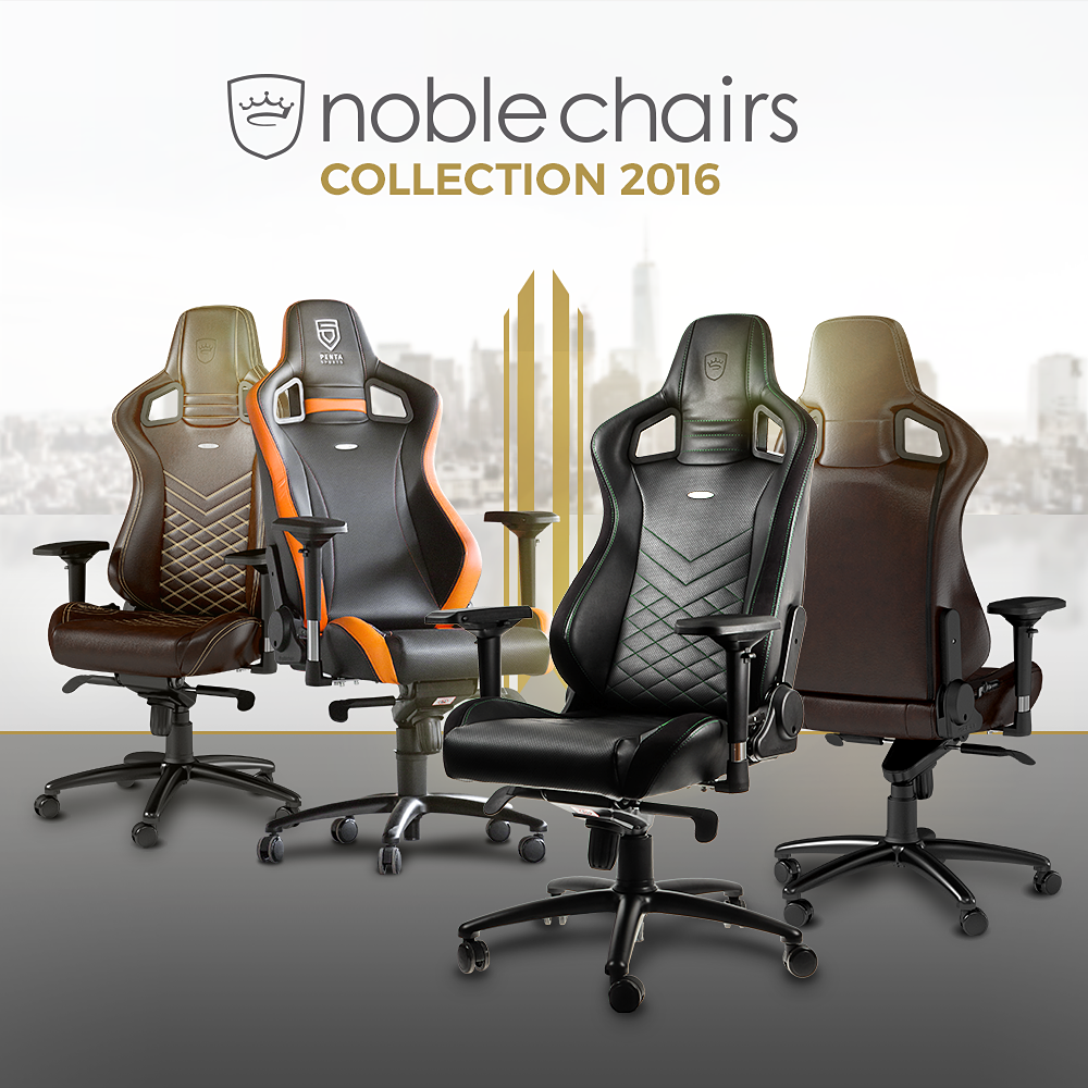 noblechairs präsentiert neue GamingStühle mit braunem Echtlederbezug