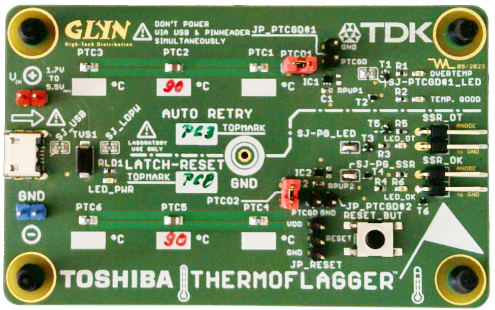 Thermoflagger™ ICs von TOSHIBA mit Starterkit von GLYN, Glyn Jones GmbH ...