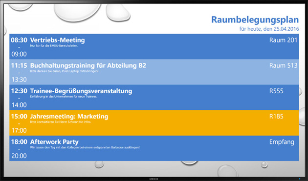 Lösung zur einfachen Integration von Kalenderdaten, Terminen