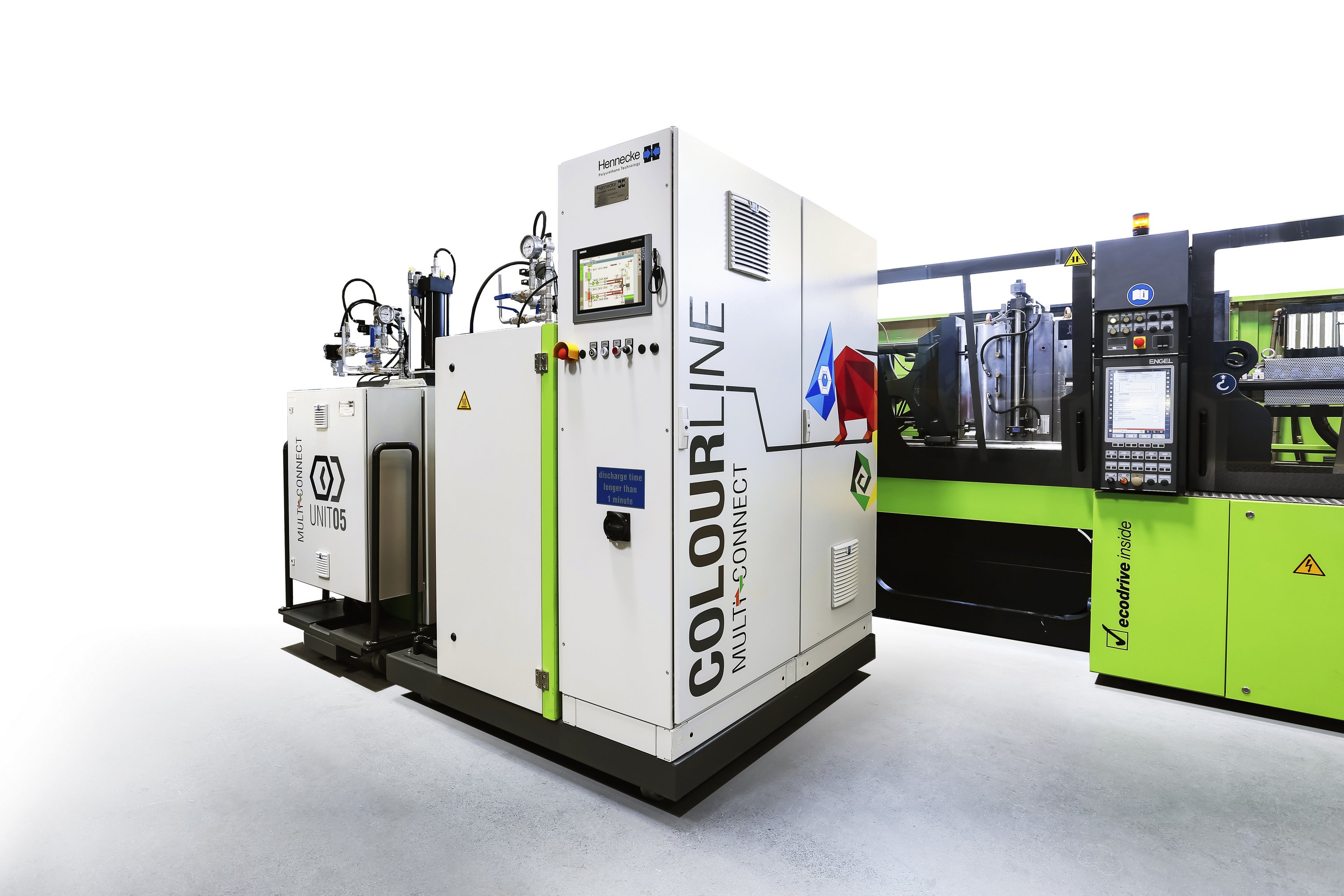 Multi connect. Подача добавок Hennecke. VDI Injection Moulding surface finish. Quality surface Technology super finish. Connection Machine.