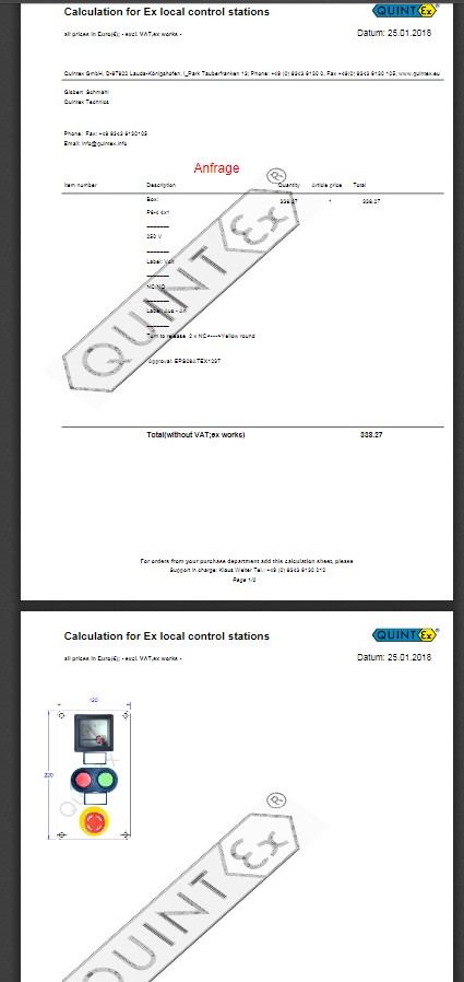 Design an Ex control box on the fly, Quintex GmbH, Story - PresseBox