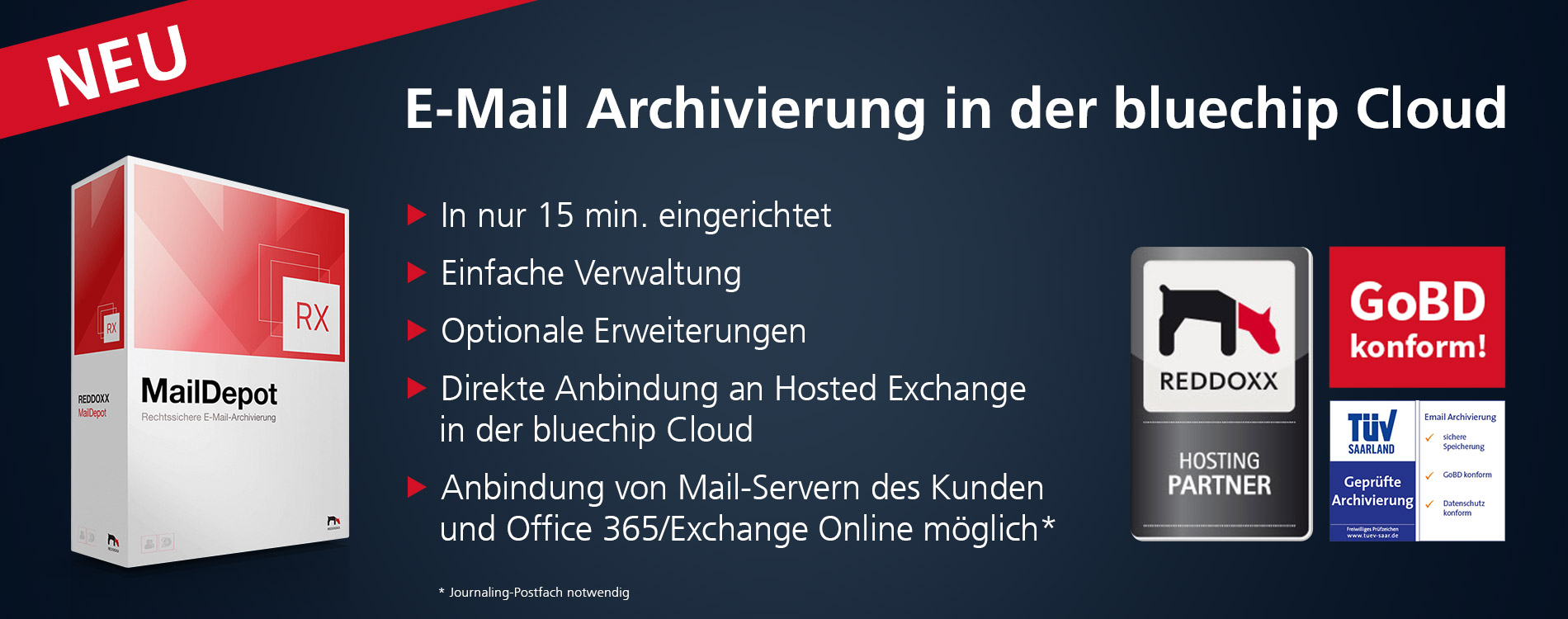 bluechip Cloud Mail Archivierung