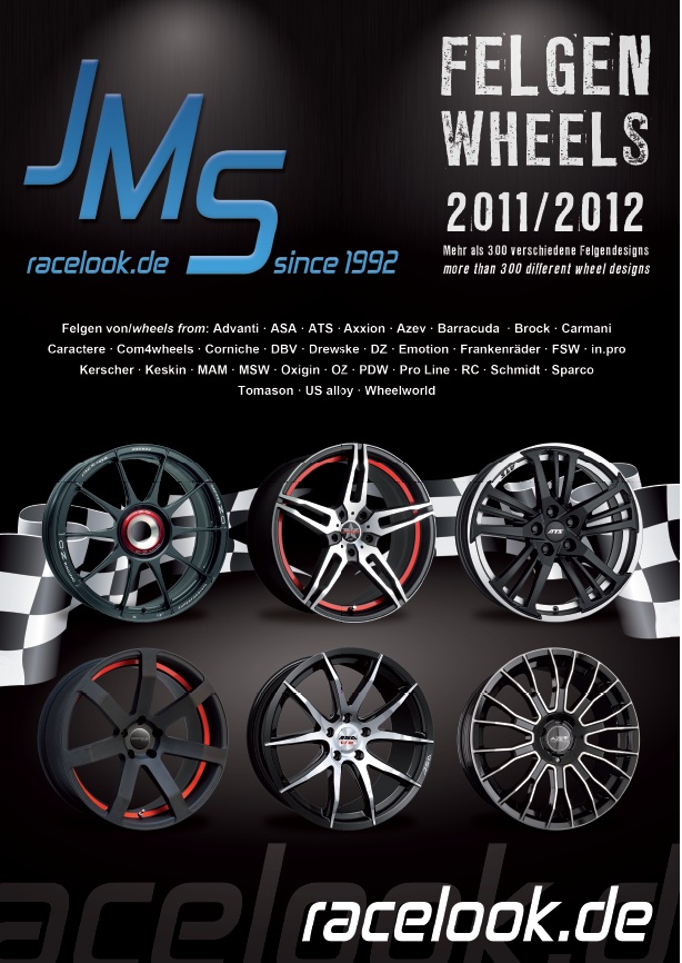 JMS Felgenkatalog 2011 mit rund 400 Designs, JMS Fahrzeugteile GmbH