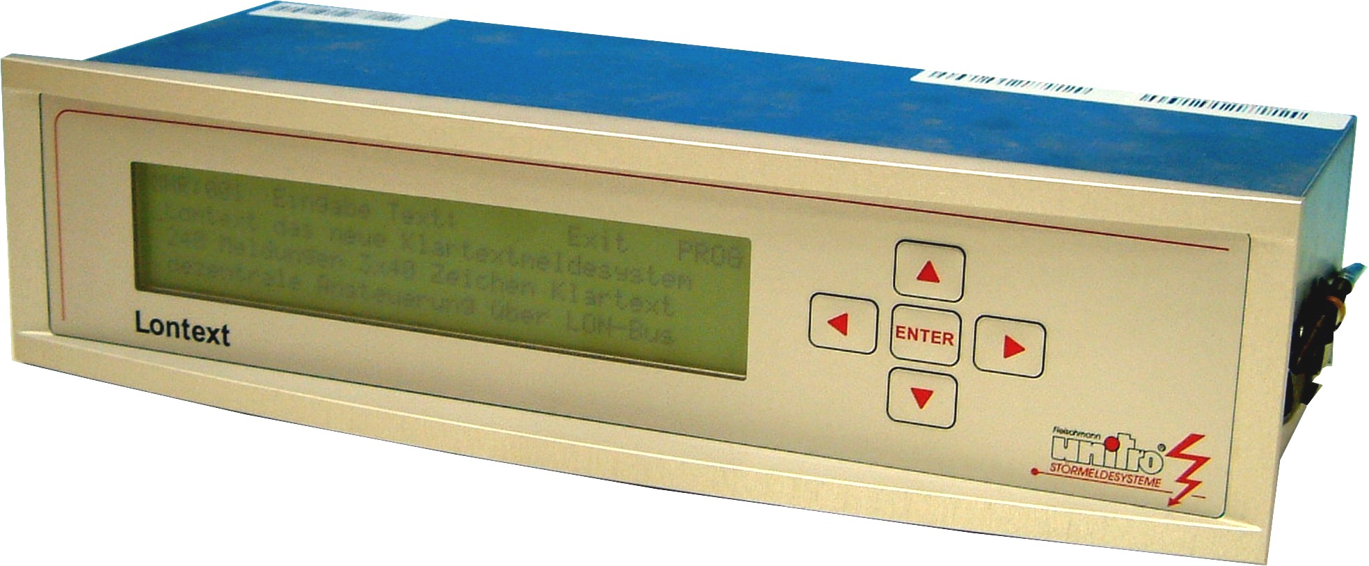 Intelligentes Klartextmeldesystem, UNITRO-Fleischmann Störmeldesysteme ...