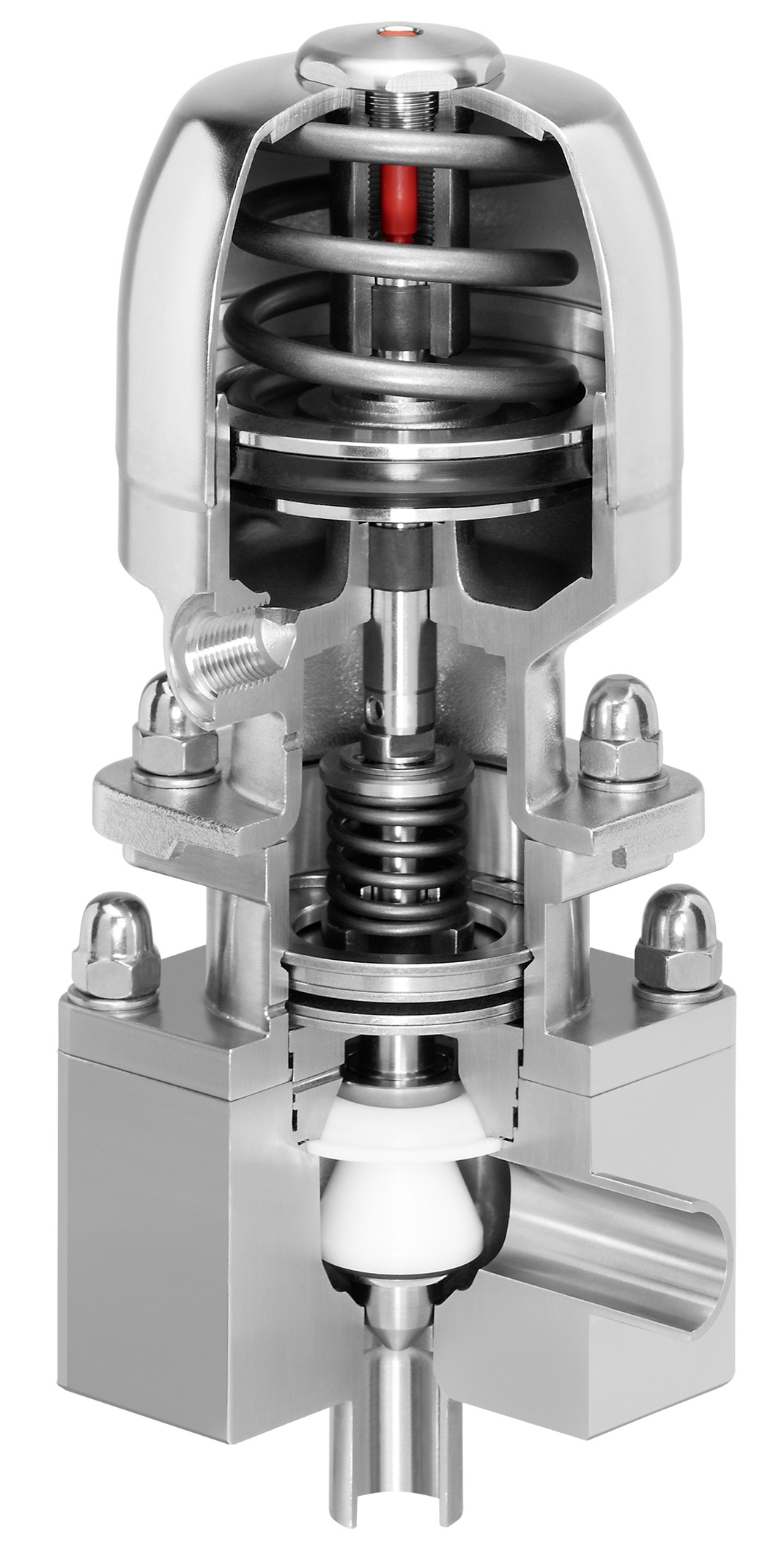 Aseptic stainless steel control valve for small volumes GEMÜ 567, GEMÜ