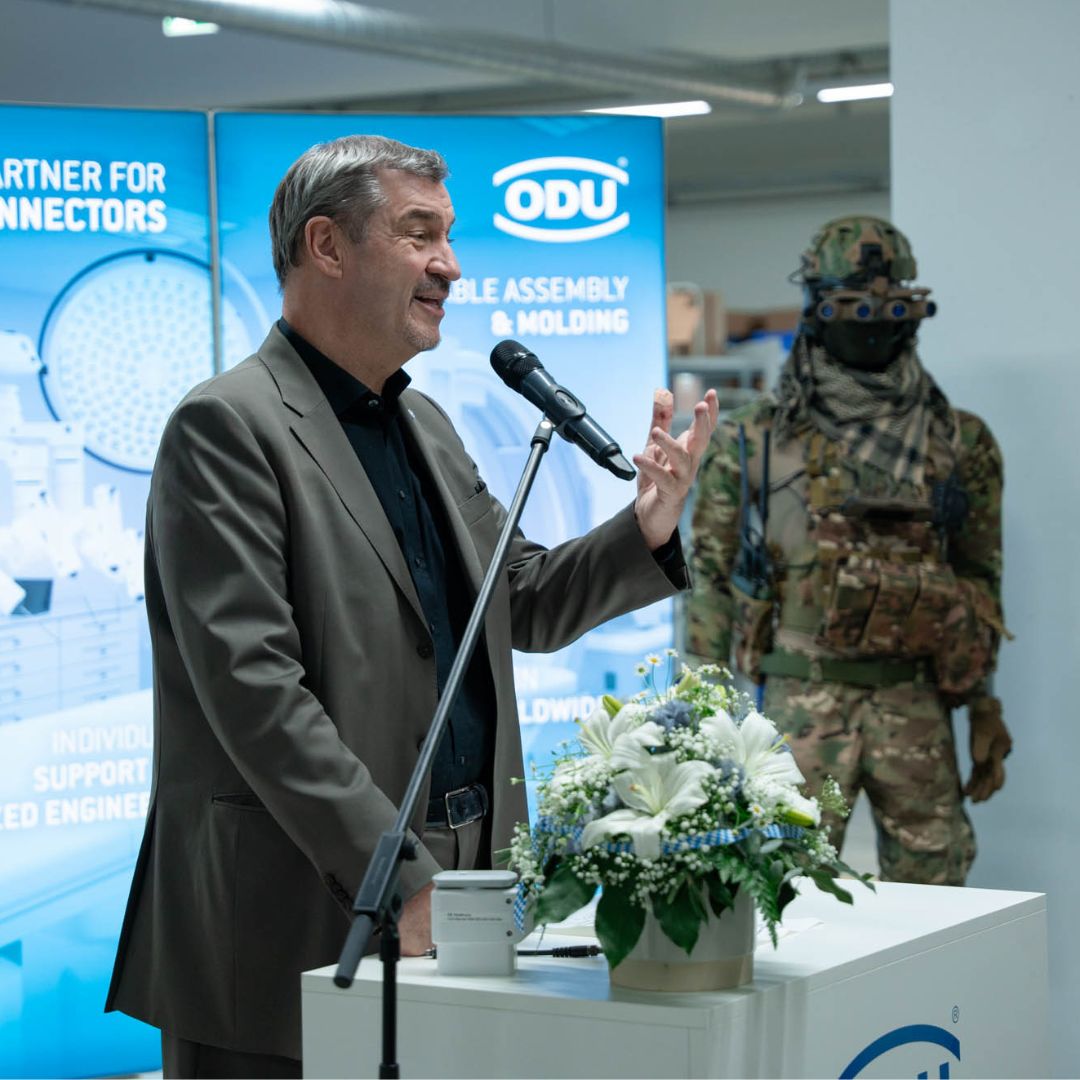 Ministerpräsident Markus Söder besucht ODU in Mühldorf zur ...